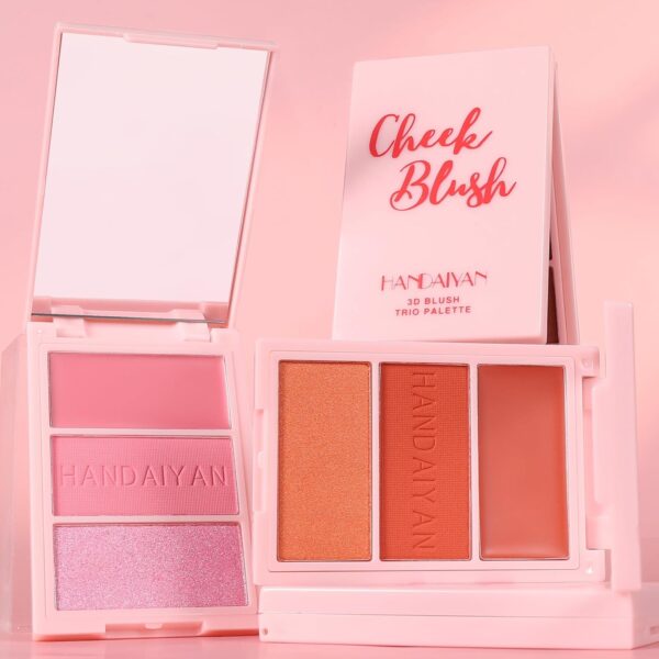HANDAIYAN Cheek Blush 3D Trio Palette