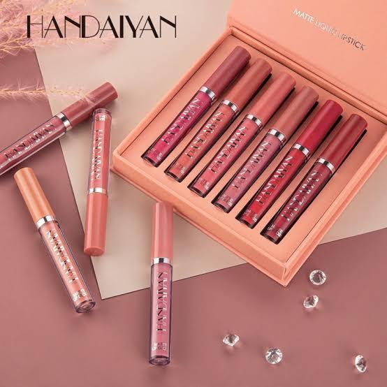 HANDAIYAN Matte Liquid Lipstick 6pcs Set