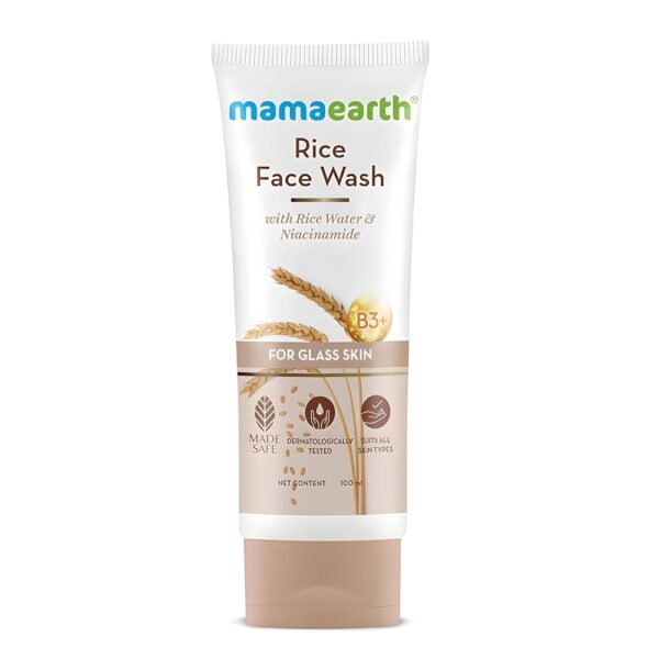 Mamaearth Rice Face Wash With Rice Water & Niacinamide