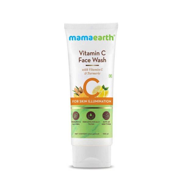 Mama Earth Vitamin C Face Wash With Turmeric (100ml)