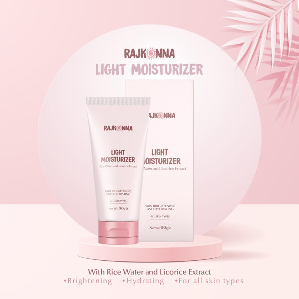 Rajkonna Light Moisturizer With Rice Water And Licorice Extract Size: 50gm